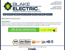 Tablet Screenshot of blakeelectricinc.com